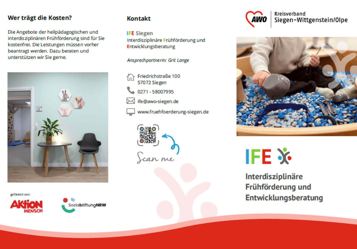 Falt-Flyer-Ansicht aufgeklappt